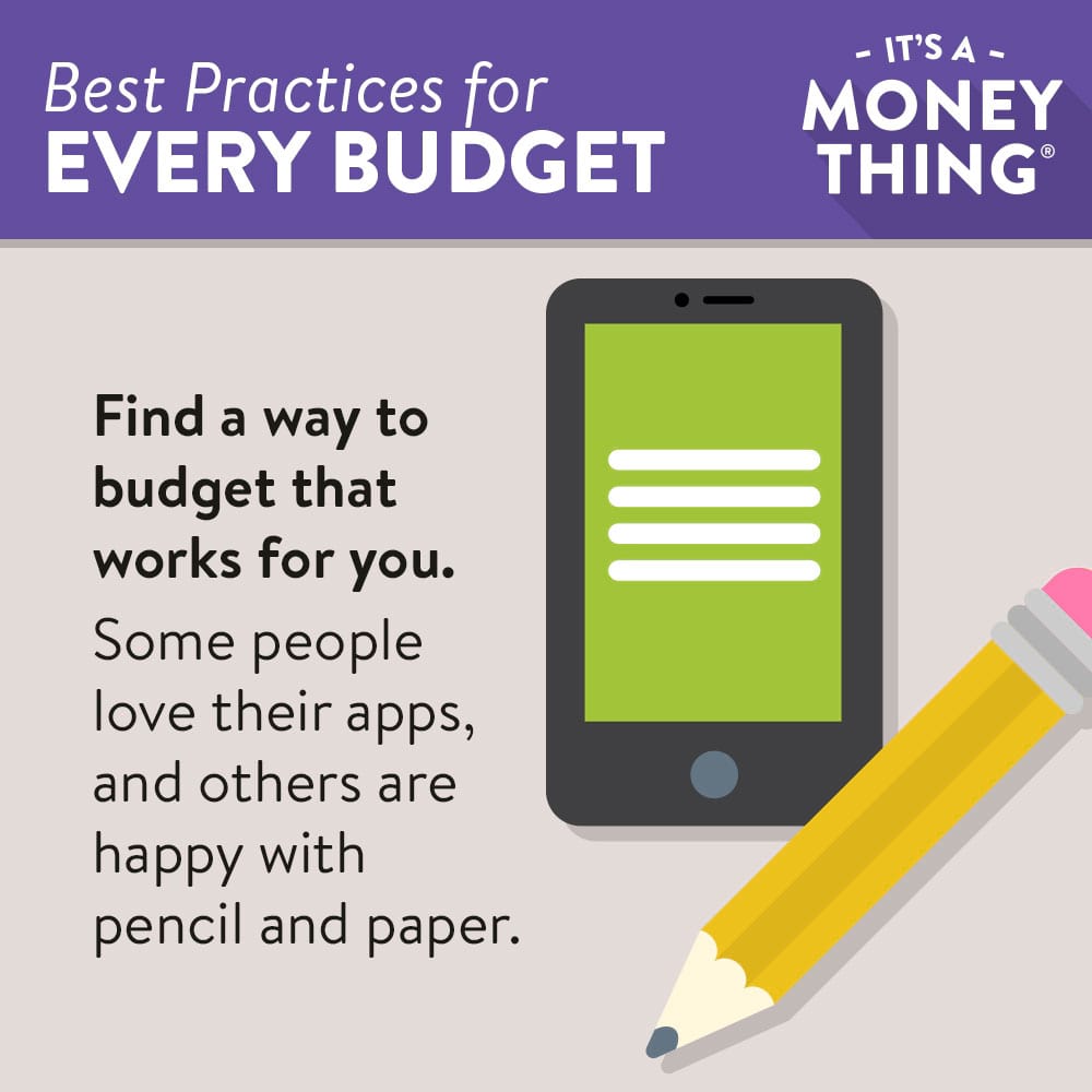 find a budget that works for you