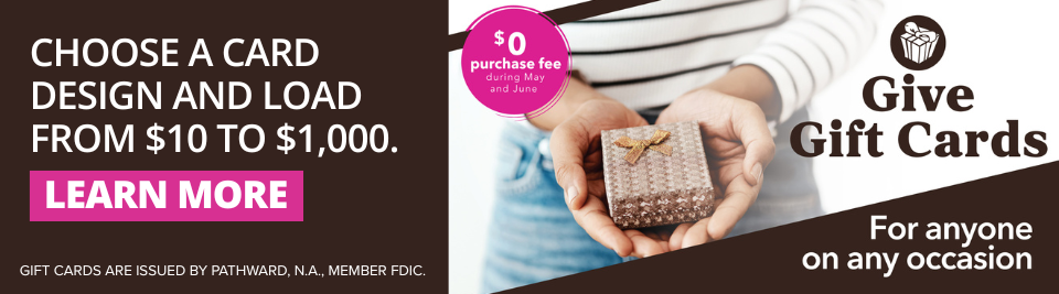 Fee Free Gift Card Banner