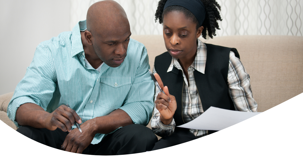couple discussing finances